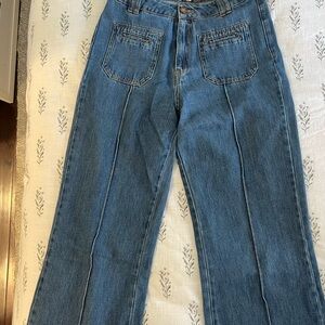Sezane Denim Flare Jeans